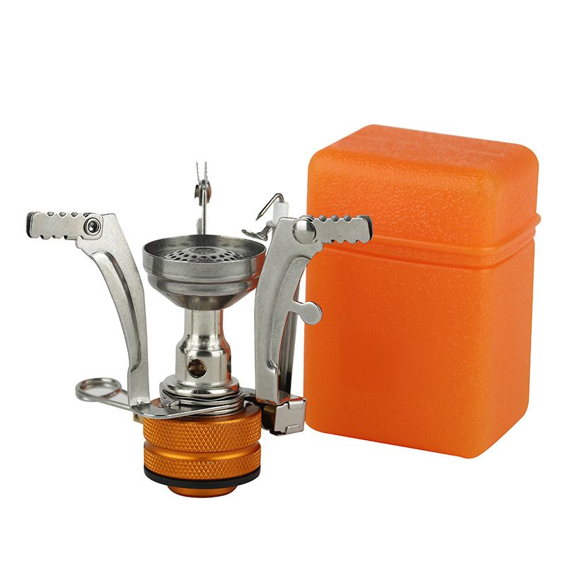 Cross-border Amazon folding electric ignition integrated mini stove outdoor camping portable barbecue stove picnic stove