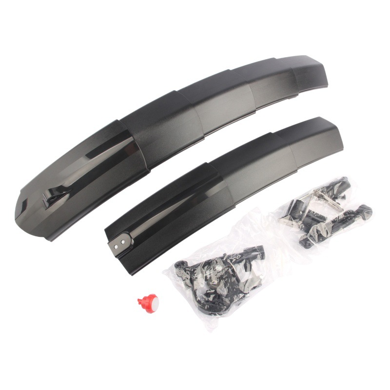 LED bicycle telescopic Fender mountain bike rain shield mud tile all-inclusive rain shield 26 inch with light