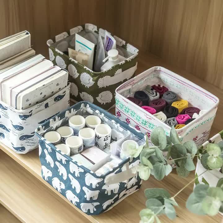 Picture of Nordic style simple laundry basket fabric storage basket home laundry basket dirty clothes storage basket bathroom laundry basket