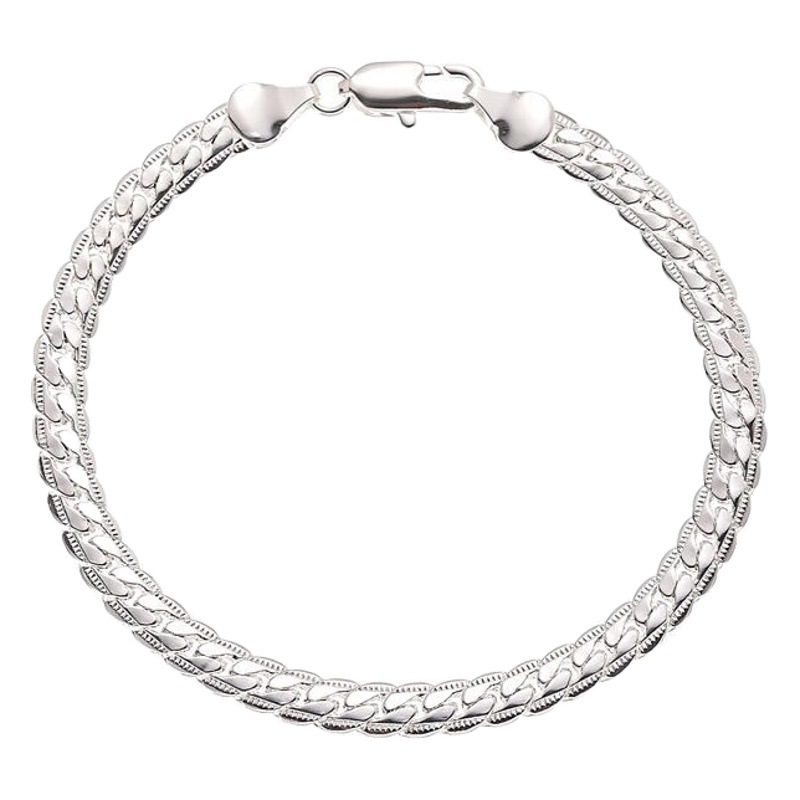 Picture of 16-24 inch 5mm full side necklace bracelet European and American jewelry silver plated gold plated wholesale WISH