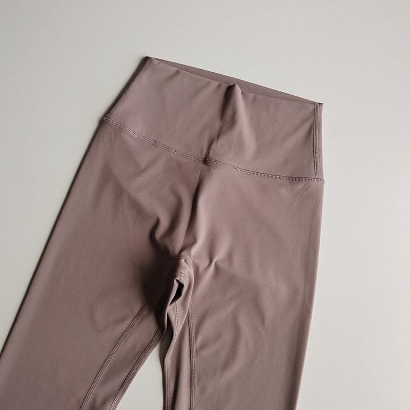 Picture of No Embarrassment Line Yoga Trousers Naked High Waist Sports Tights Quick-drying Breathable Running Fitness Training Leggings