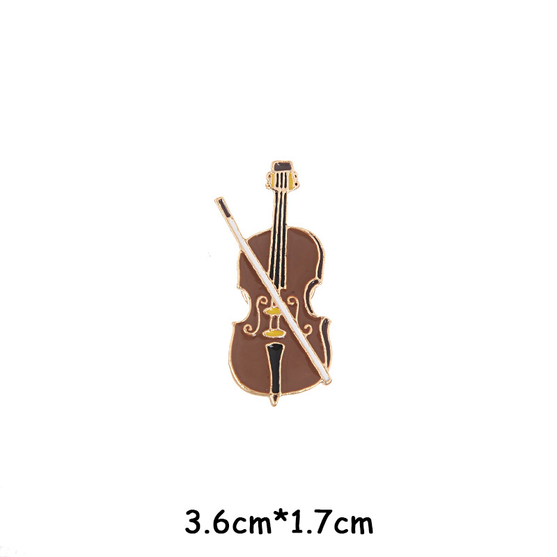 Picture of European and American New Hot-Selling Music Series Alloy Brooch Creative Note Shape Piano Guitar Clothing Accessories Brooch