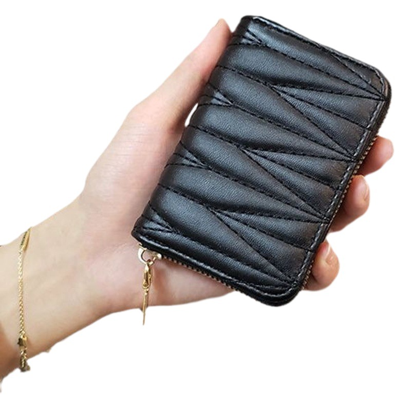 Card holder for women exquisite high-end 2022 new large capacity multi-card small Internet celebrity anti-degaussing wallet