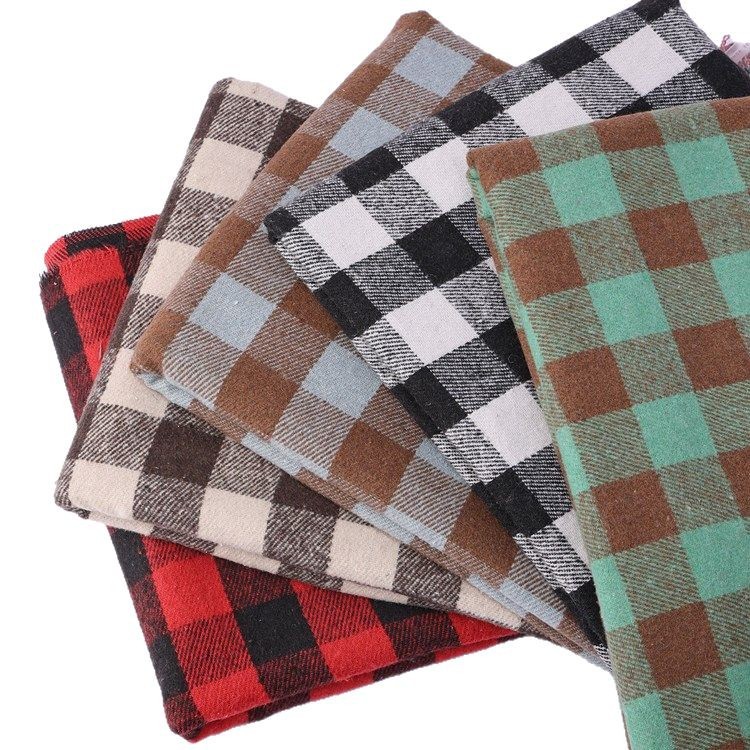 Picture of TR Red Plaid Cotton Slub Thickened Clothing Home Decoration Handmade Multi-purpose High Weight Suit Fabric
