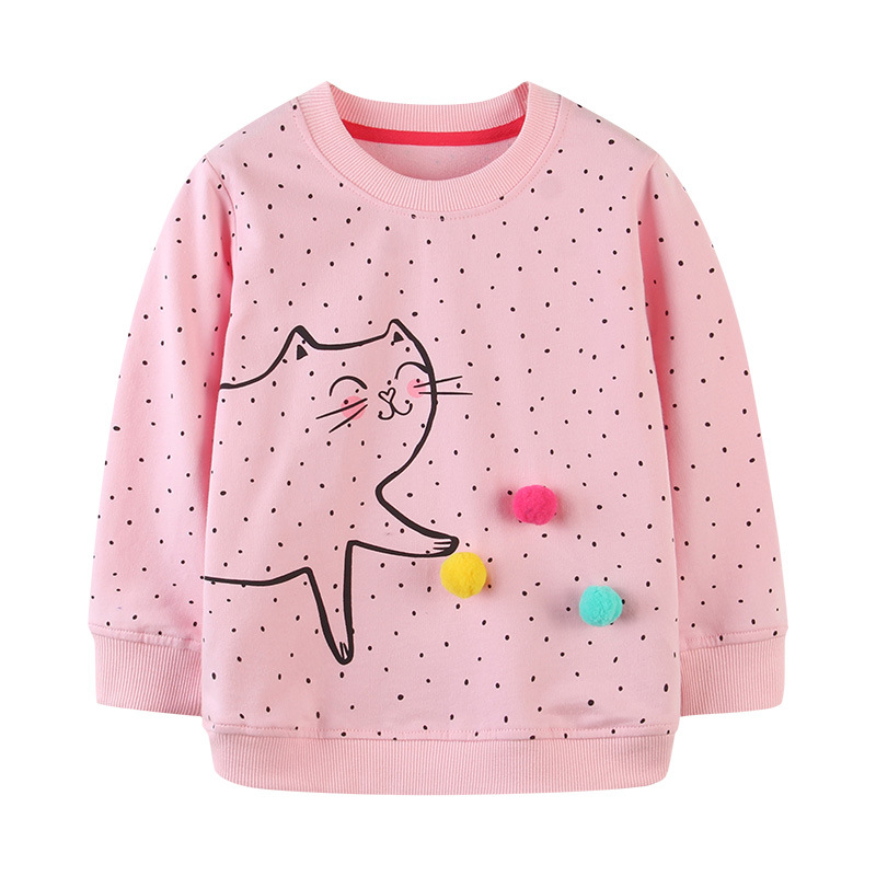 Picture of Cross-Border Supply of New Autumn Children's Sweatshirts, European and American Style Girls' Long-Sleeved Printed Round Neck Tops, New Autumn Models