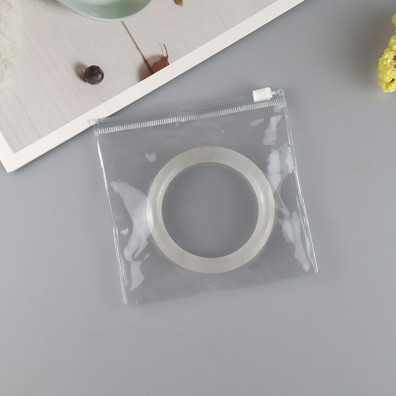 Transparent PVC zipper bag Wenwan bracelet storage ziplock bag jewelry ziplock bag mobile phone shell blind box storage bag