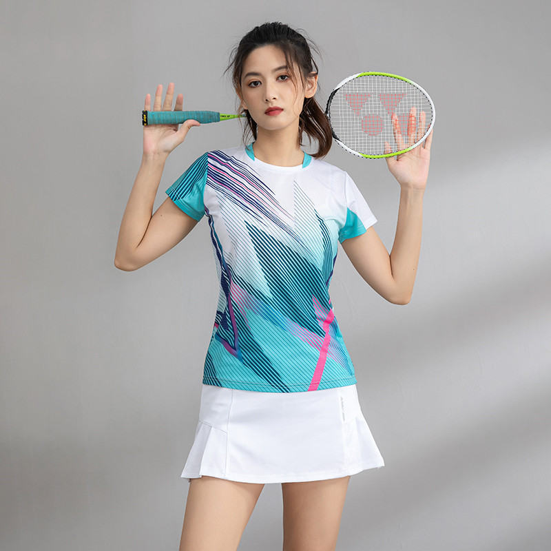 Camouflage Soldier Tennis Suit Short-sleeved Summer Women's Sports Competition Training Suit Badminton Suit Women's Top Quick-drying Breathable