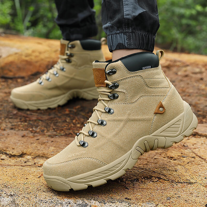 Cross-border plus size 2024 Outdoor Field Training Men's Boots High-top Autumn and Winter New Mountaineering Shoes K577