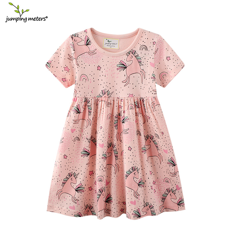 Picture of New European and American 2025 Summer New Short-Sleeved Kidsren's Clothing New Boutique Kidsren's Skirt European and American Girls' Dress