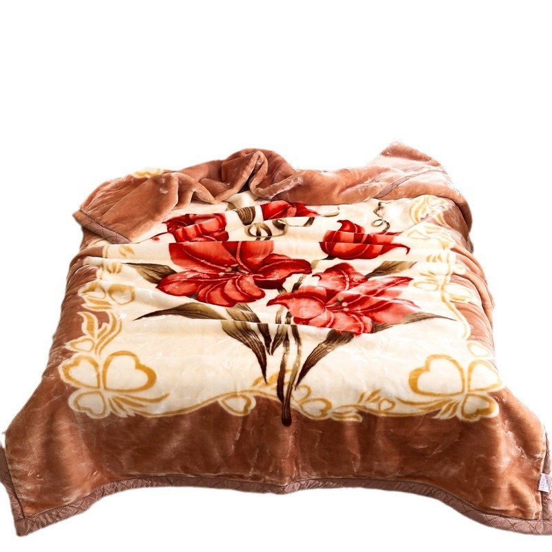 Picture of Raschel Blanket Double Thickened Blanket Super Soft Fleece Blanket Cover Blanket Wedding Red Blanket Warm Blanket Gift Wholesale