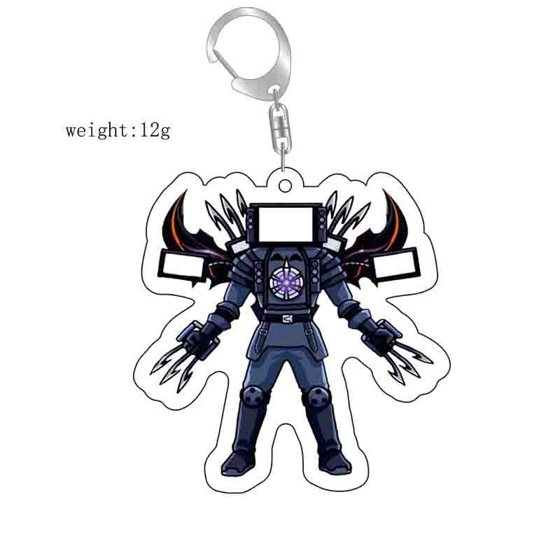 Picture of Cross-border new toilet man keychain skibidi toilet monitor Man TV man creative killer pendant batch