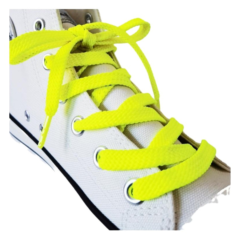 Open Shisheng double-layer flat coarse pattern sports shoelace canvas shoes black and white color shoe rope wholesale factory supply