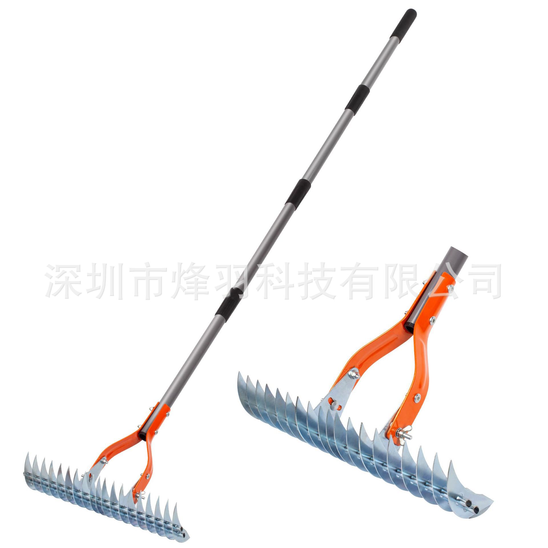 Amazon Hot Sale Lawn Thatch Rake Multifunctional Lawn Carding Rake Garden Rake Thatch Rake