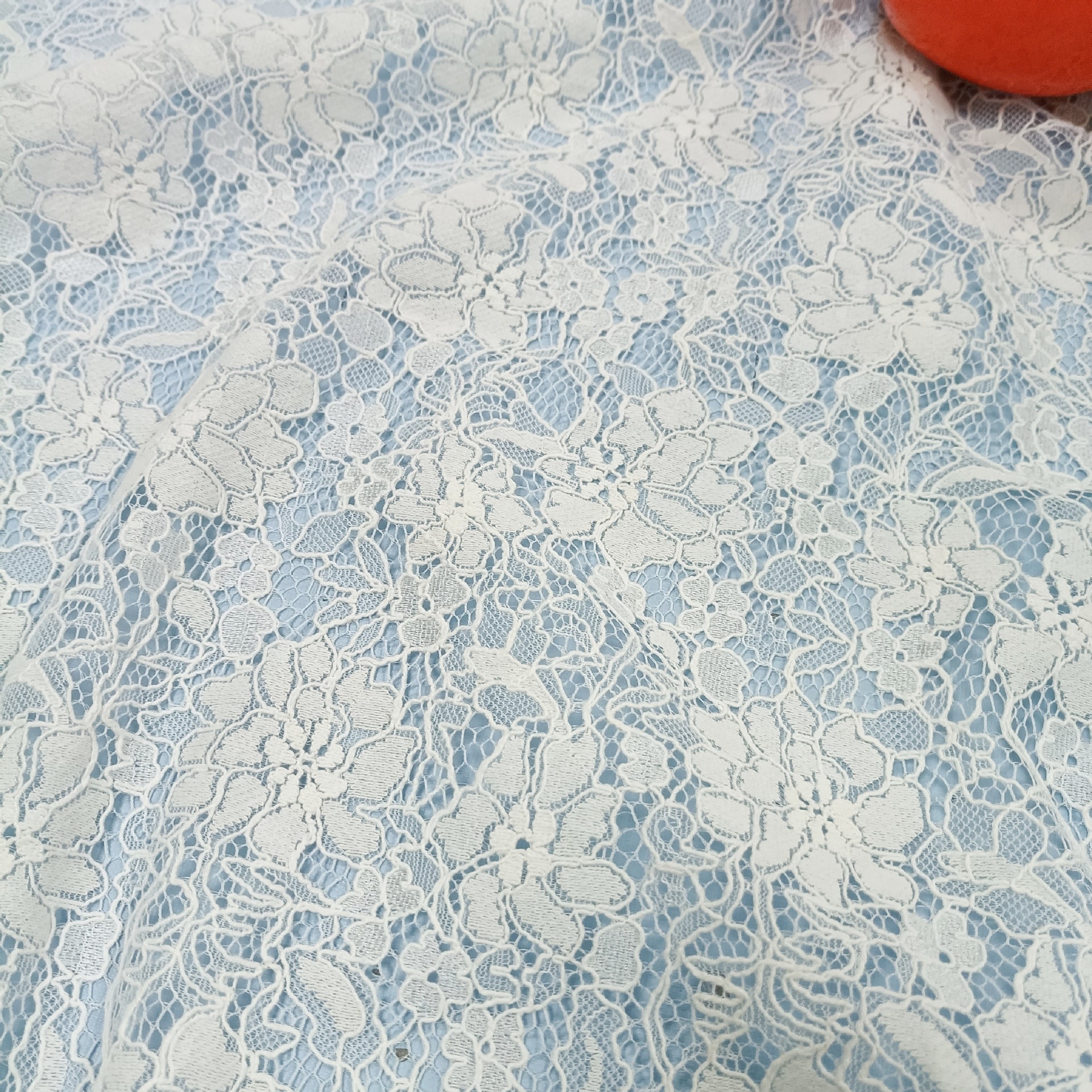Brocade cotton lace fabric texture fine plus strands clothing accessories handmade DIY lace fabric 8 color spot