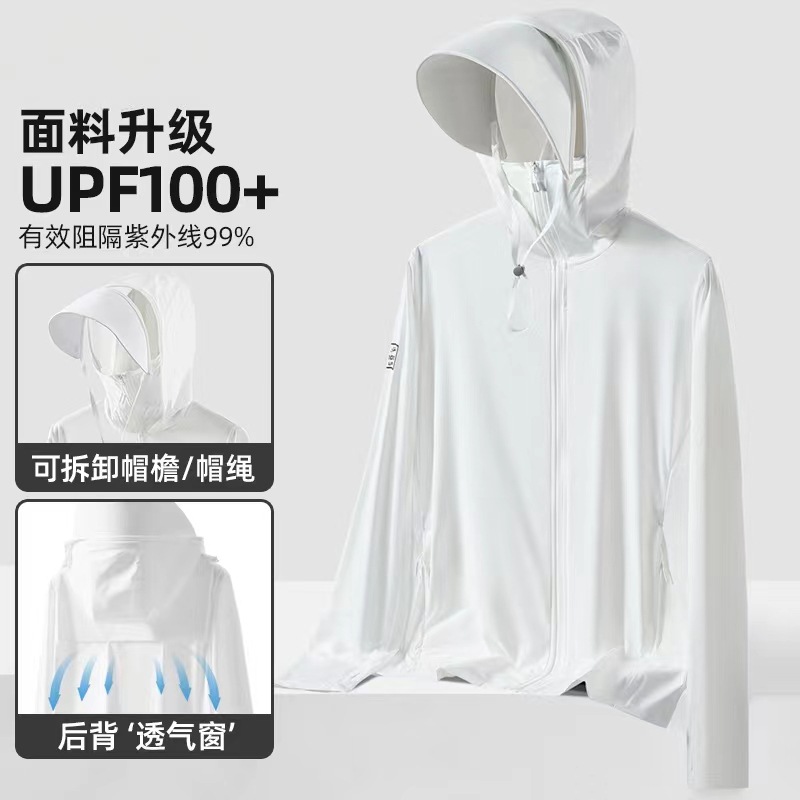 Picture of UPF100 Sun Protection Clothing Men's Summer Outdoor Professional Fishing Clothing UV Protection Ice Silk Sun Protection Coat Women