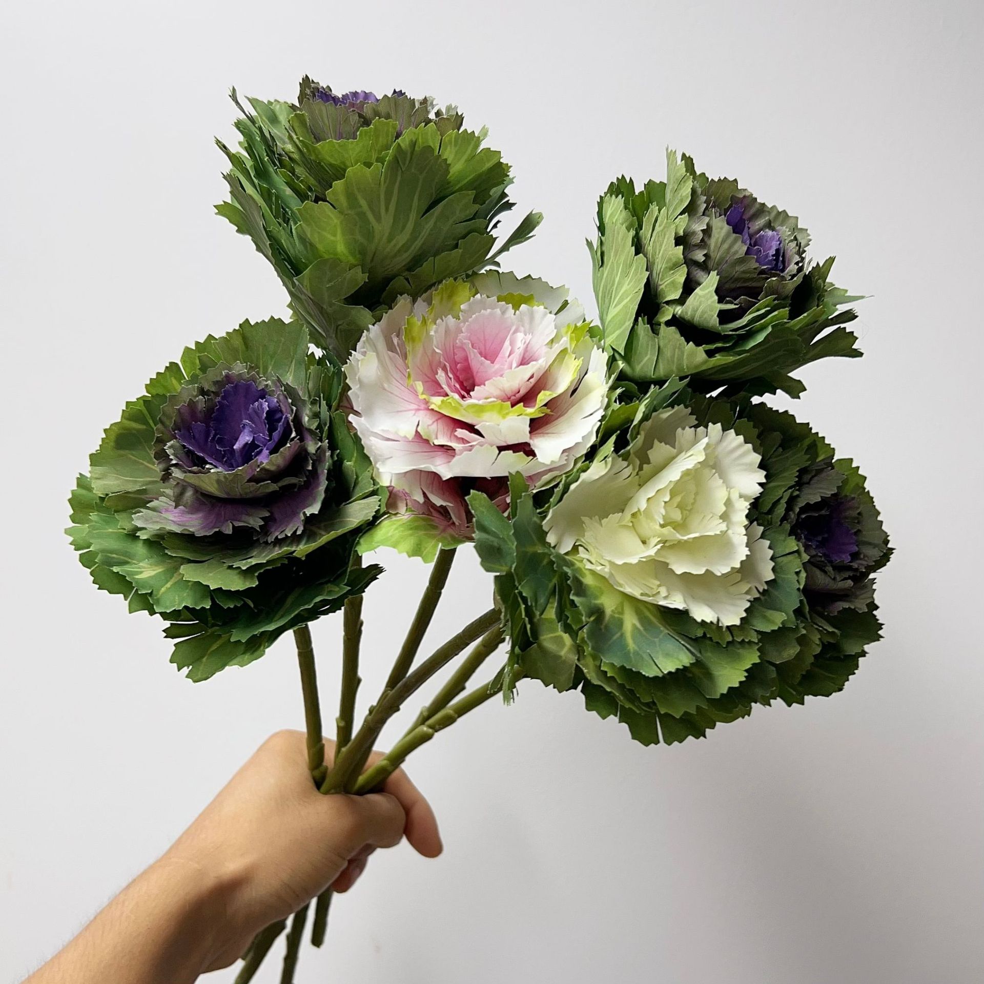 high quality Petal Simulation Flower Cabbage Simulation Vegetable Dining Table Living Room Decoration Bride Bouquet Wedding Flower