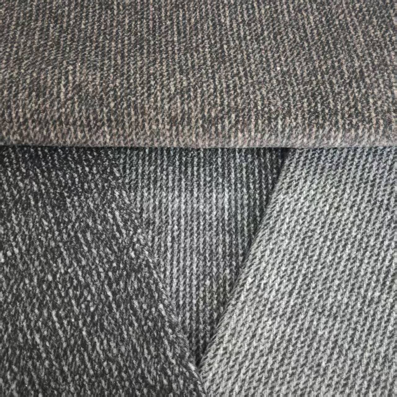 Picture of Shaoxing manufacturer spot 25 new smooth wool vertical strip coat wool fashion shoes and hats luggage strips coarse woolen fabric