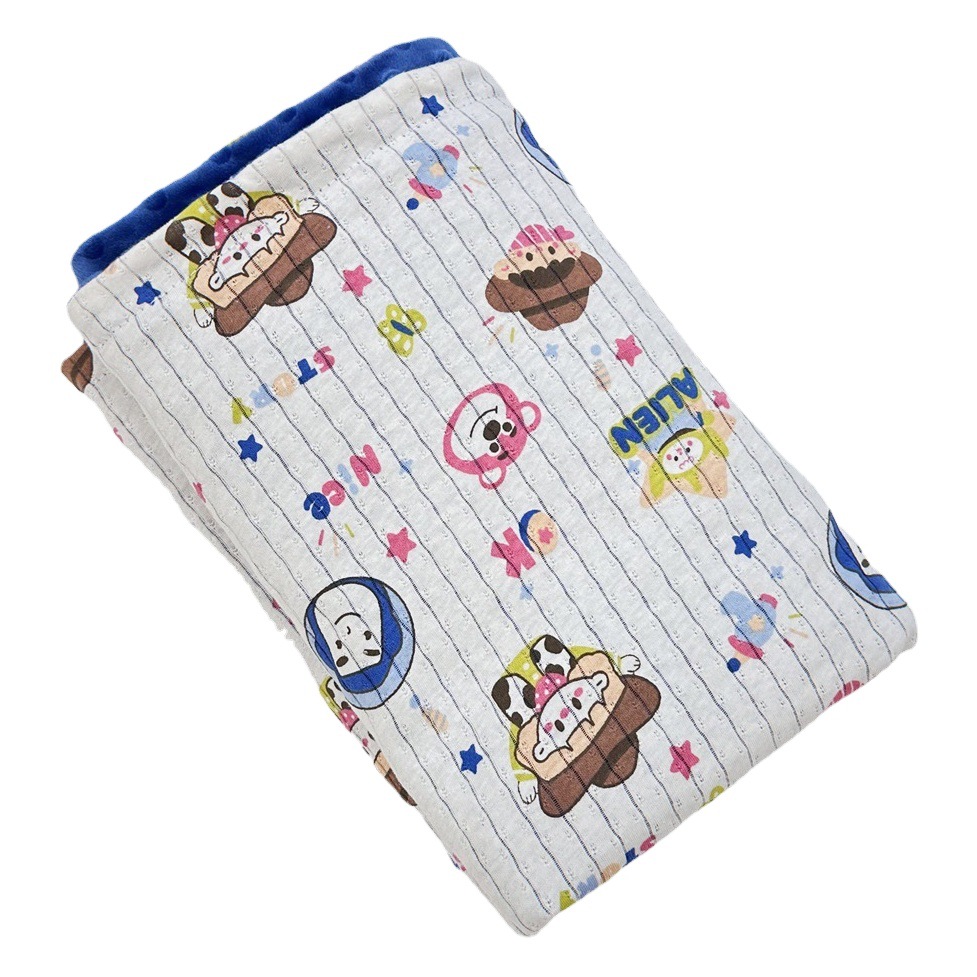 Cotton Beanie Blanket 2023 Soothing Four Seasons New Product Baby Cover Blanket Baby Spring and Autumn Thin Quilt Children's Air Conditioning Blanket