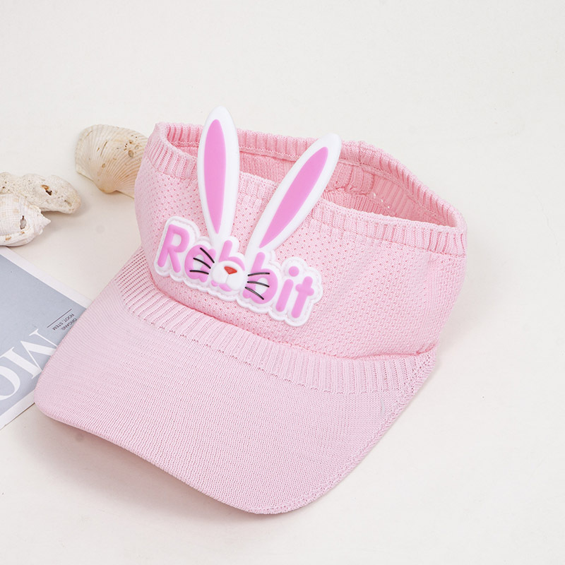 Picture of Summer children's cartoon straw peaked cap bear empty top breathable headband sun hat for boys and girls baby sun hat