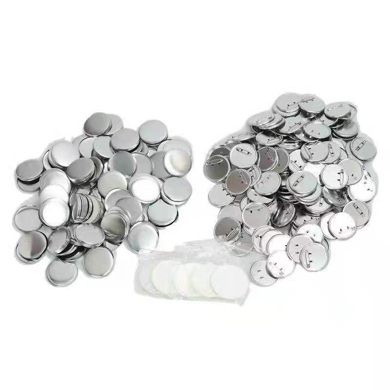 Picture of Wholesale Tinplate Sungu Bottom Safety Needle Consumables Bar Frosted Iron Bottom Paper Clip Badge Making Consumables Accessories