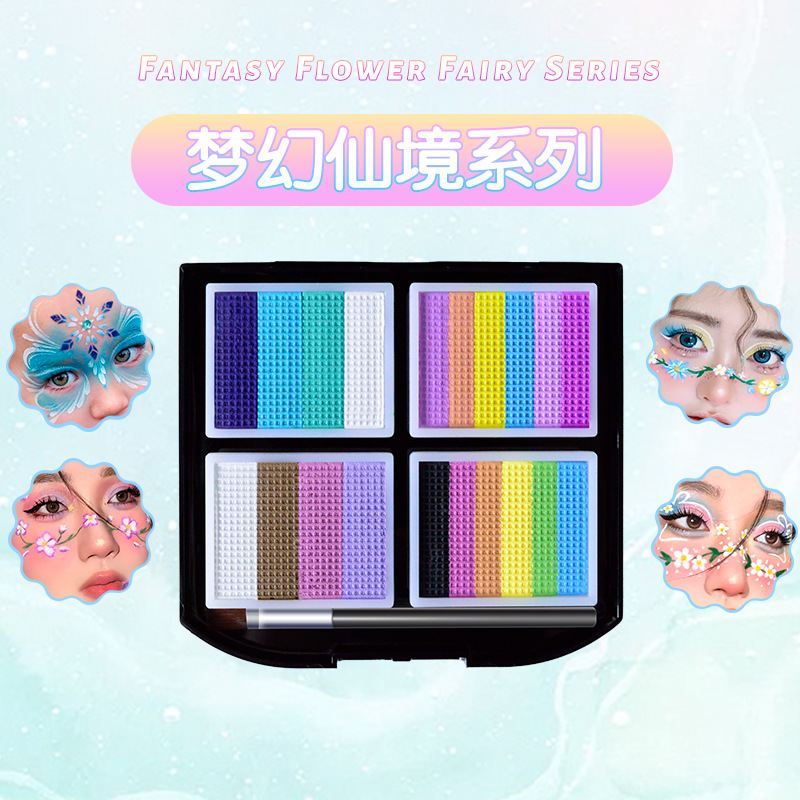 Picture of Children's Human Face Painting suit Festival Comic-Con Makeup 3D Painting Pigments Water-soluble Washable Pigments