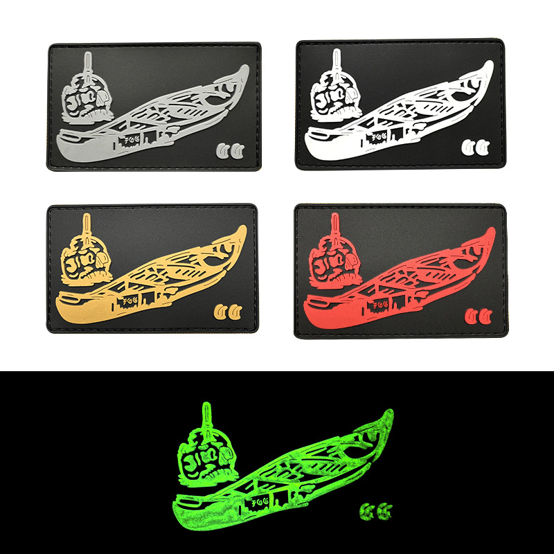 INS net red team FOG canoe forward armband PVC rubber stamp tactical morale stamp plastic hook and loop stamp
