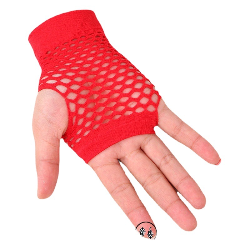 Factory wholesale clothing accessories fishing net short creative gloves festival party stage performance gloves wholesale