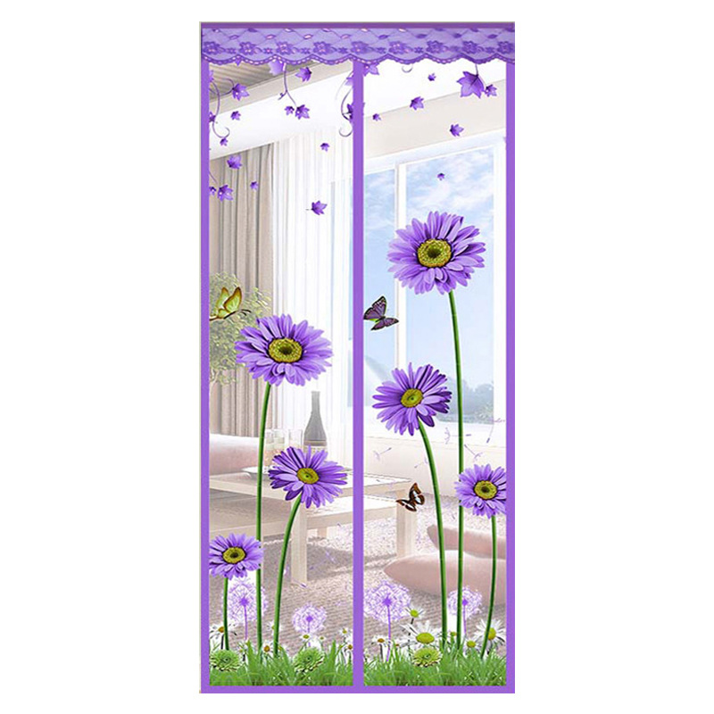 Picture of Velcro Anti-mosquito Door Curtain Magnet Self-Absorbing Household Partition Screen Door Magnetic Summer Mosquito Nets Screen Window Hole-free Anti-fly
