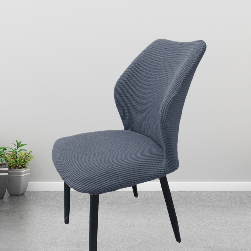Picture of Chair Cover Elastic All-inclusive Household Modern Curved Dining Chair Cover Cushion Backrest Integrated Household Stool Cover Cover