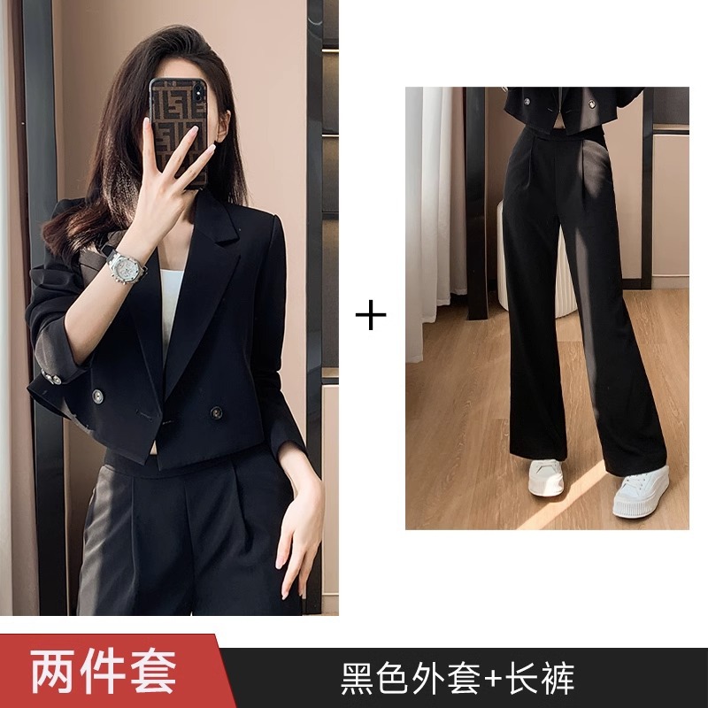 Picture of [Short Wide-Leg Pants] Suit Suit for Women in Autum New Classy Internet Celebrity Elegant Casual Professional Suit Jacket