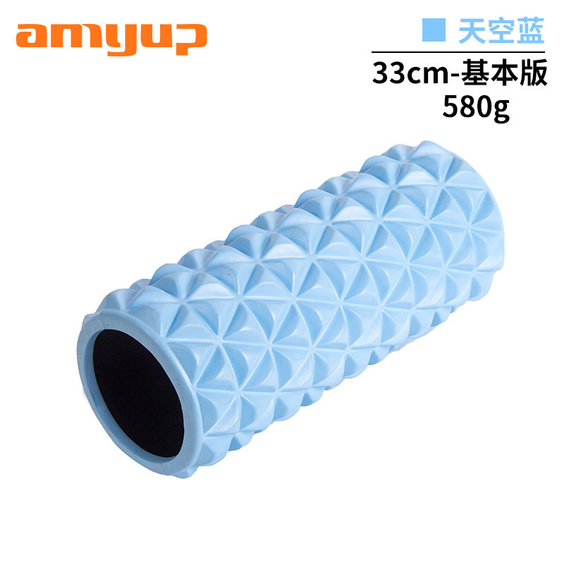 Picture of EVA foam shaft fitness body massage stick spike hollow column shaping yoga shaft pink fascia yoga column