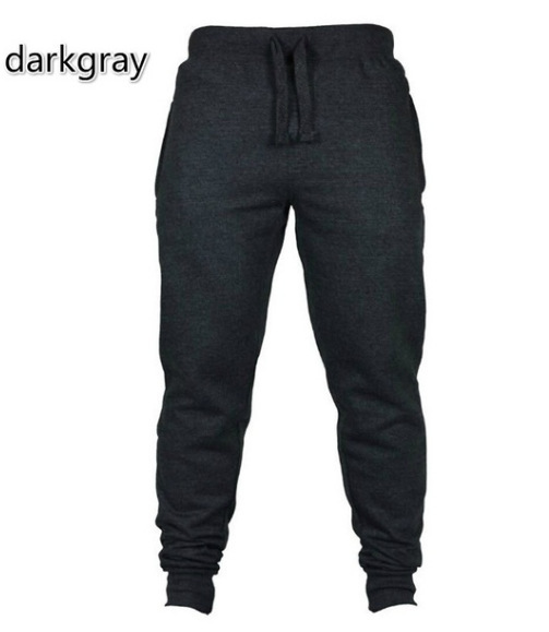 Picture of Men's casual solid color all-matching sweatpants spring and autumn sports breathable harem pants fashionable all-matching ankle-tied pants