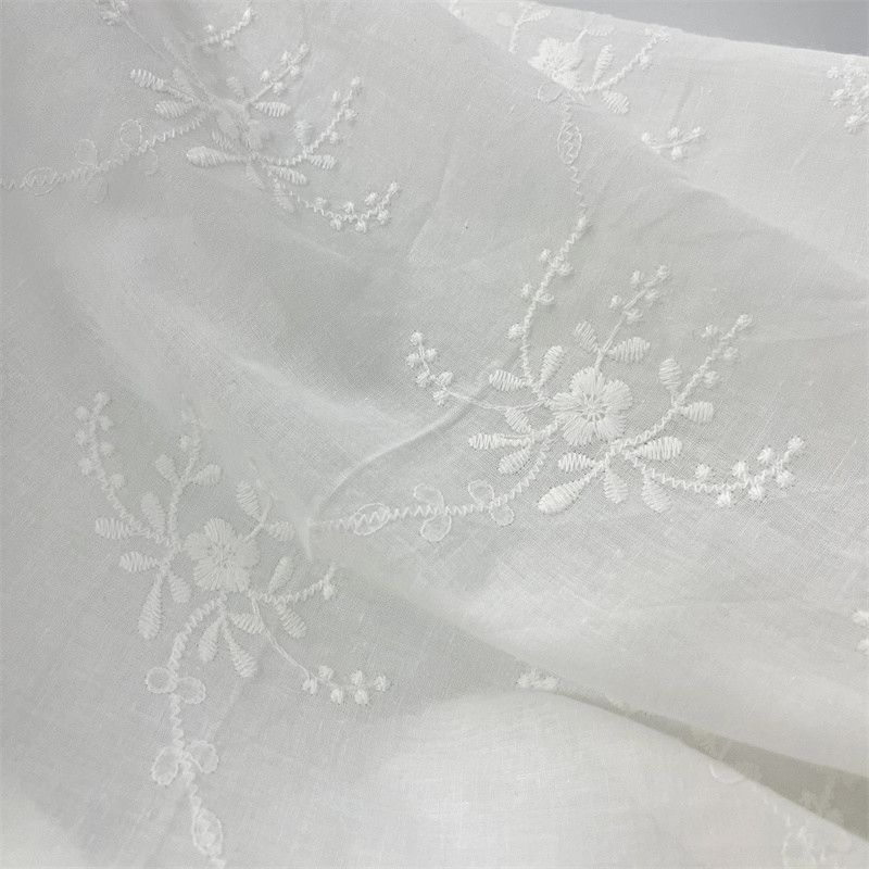 Picture of New Wholesale Cotton Embroidery Fabric Water Solyptic Embroidery Fabric Women's Tablecloth Skirt Cotton Embroidery Fabric In Stock