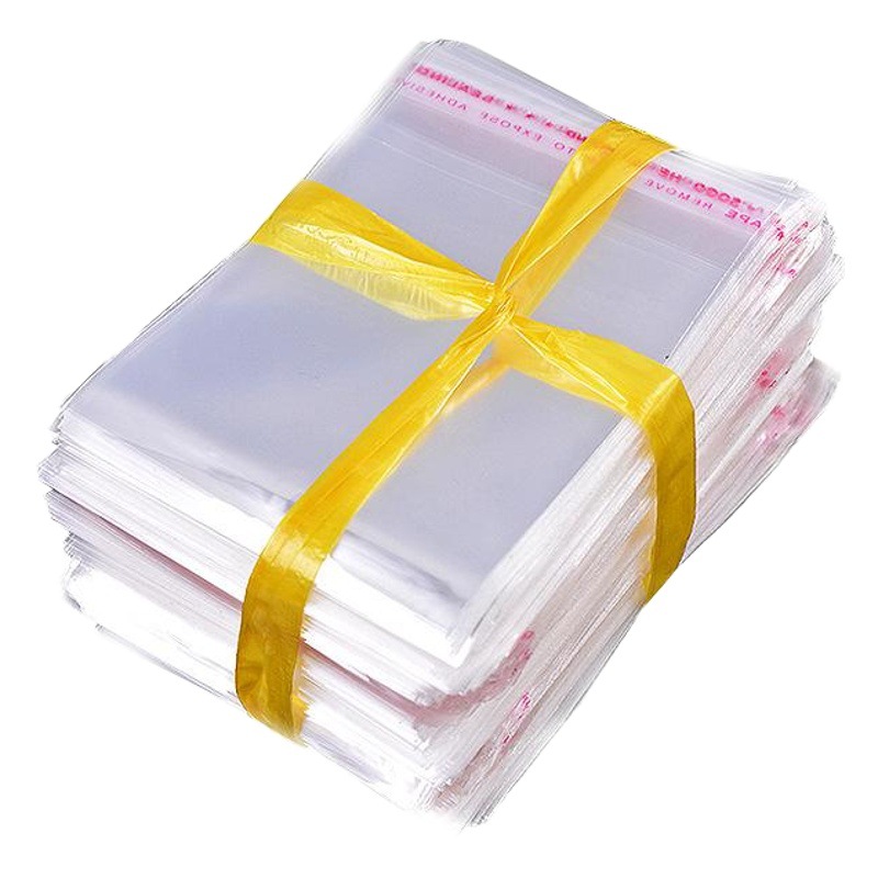 in stock opp self-adhesive bag clothing packaging bag transparent plastic bag self-adhesive bag bag