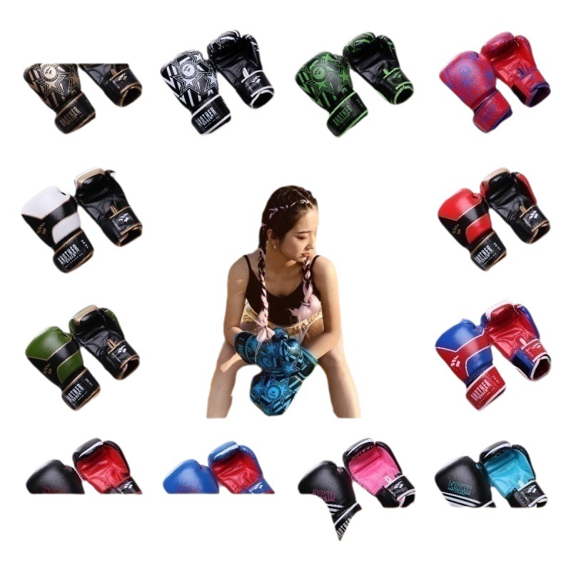 ANOTHERBOXER Adult Sanda Children's Knuckles Men and Women's Free Fight Training Thai Sandbag Boxing Gloves
