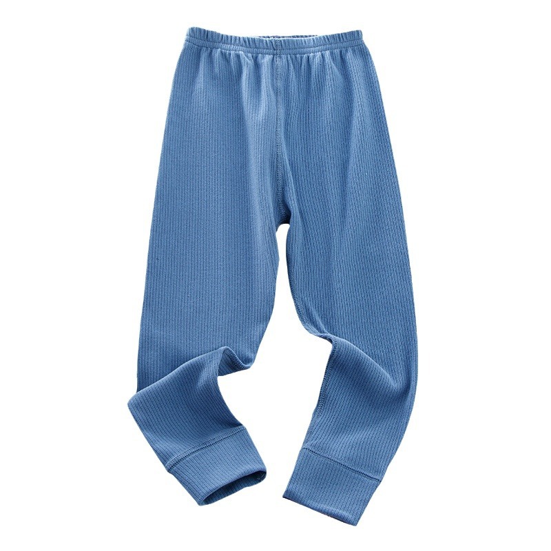 Picture of Children's Home Leggings Double-sided Sanding Soft Pajama Pants Solid Color Autumn and Winter Warm Velvet Pants