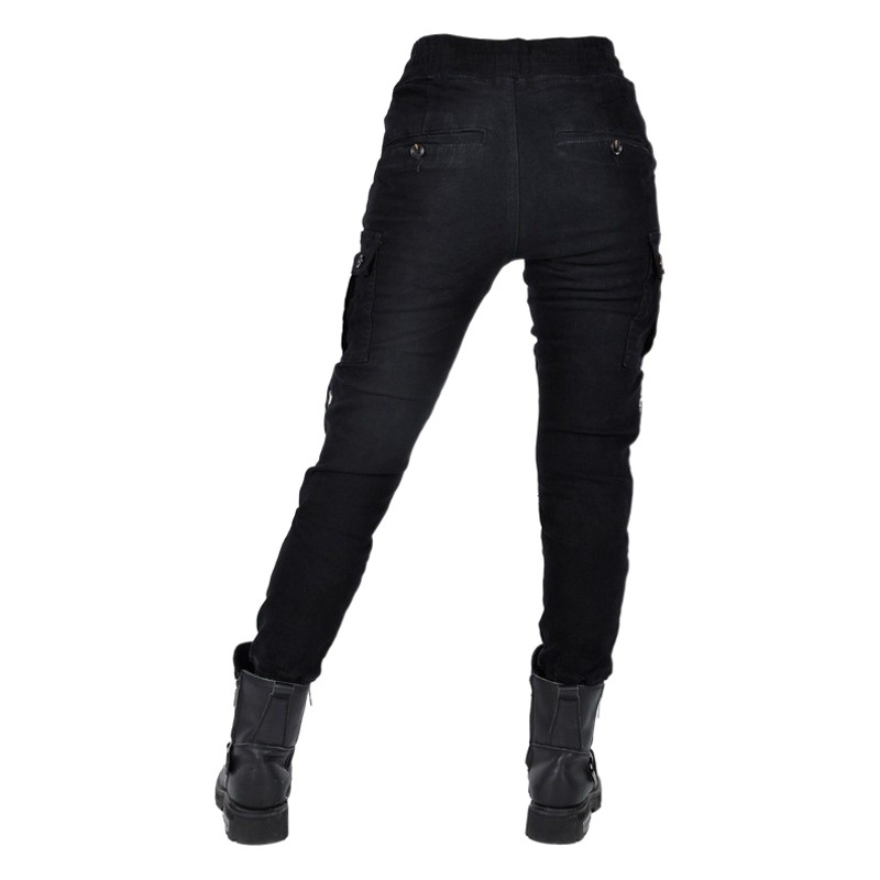 VOLERO Motorcycle Riding Pants Threaded Pants Foot Bundle Legs Female Knight Craft Pants Casual Motorcycle Kevlar Drop-Resistant