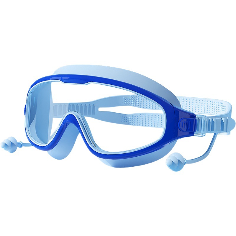 Children's Swimming Goggles Waterproof and Anti-Fog Hd Diving Goggles for Boys and Girls Baby Transparent Large Frame Professional Swimming Goggles Equipment