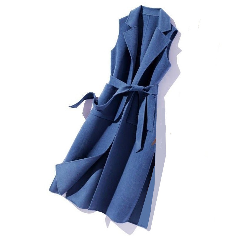 Picture of Autumn and Winter Woolen Women's Vest 2025 Cross-Border Fashion New Style Suit Collar Vest Long Waistoutwear