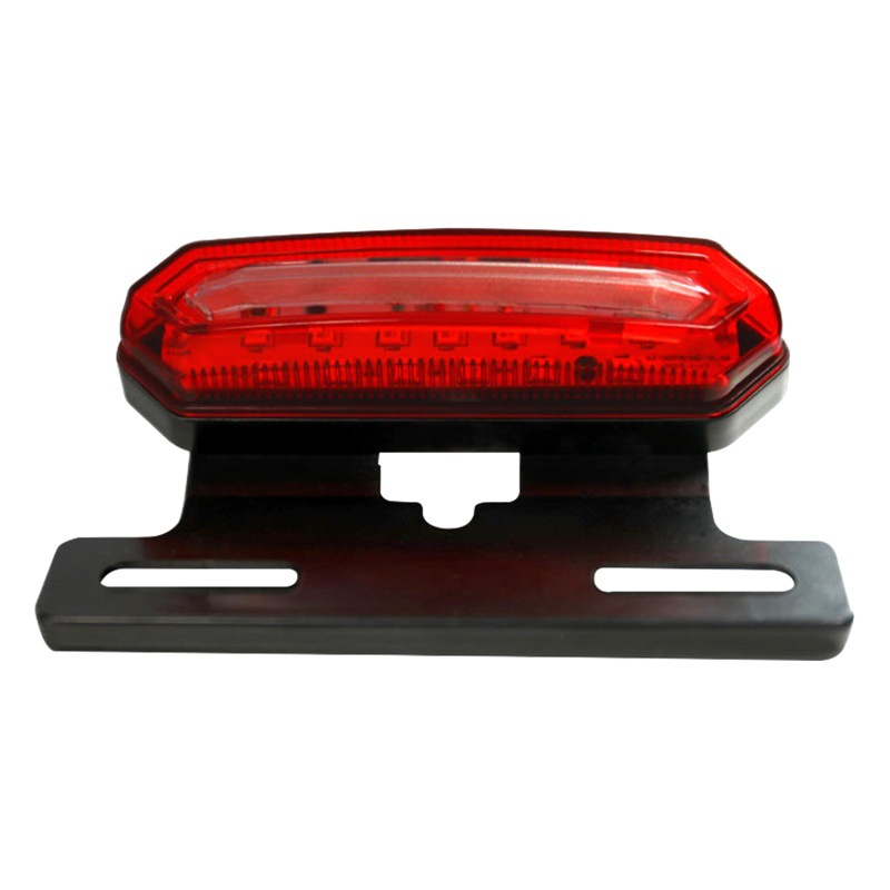 Night Brake Red and Blue Flash Electric Vehicle Power-Assisted Mountain Bike Rear Brake Brake Tail Light High-Brightness Night Riding Tail Light