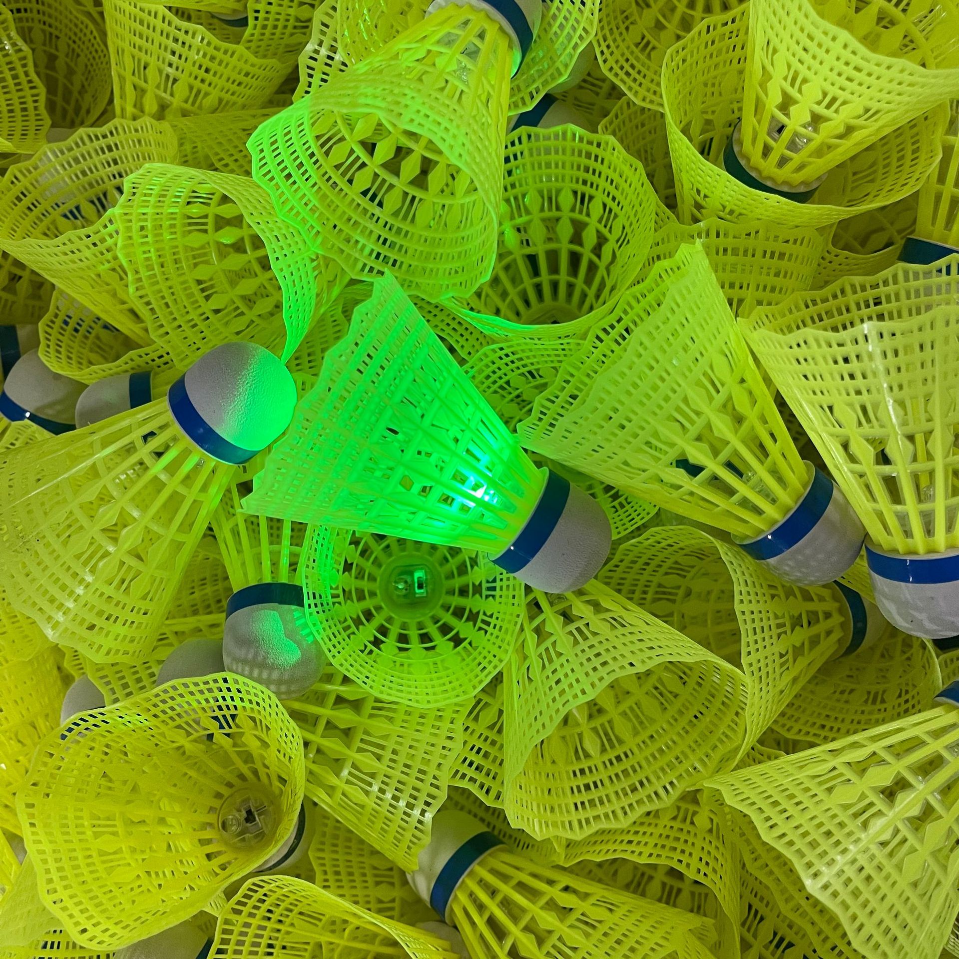 Picture of Luminous Windproof Cut Out Luminous Badminton Ball, Super Durable and Unbreakable, Outdoor Bright Plastic Nylon Ball with Light, Windproof
