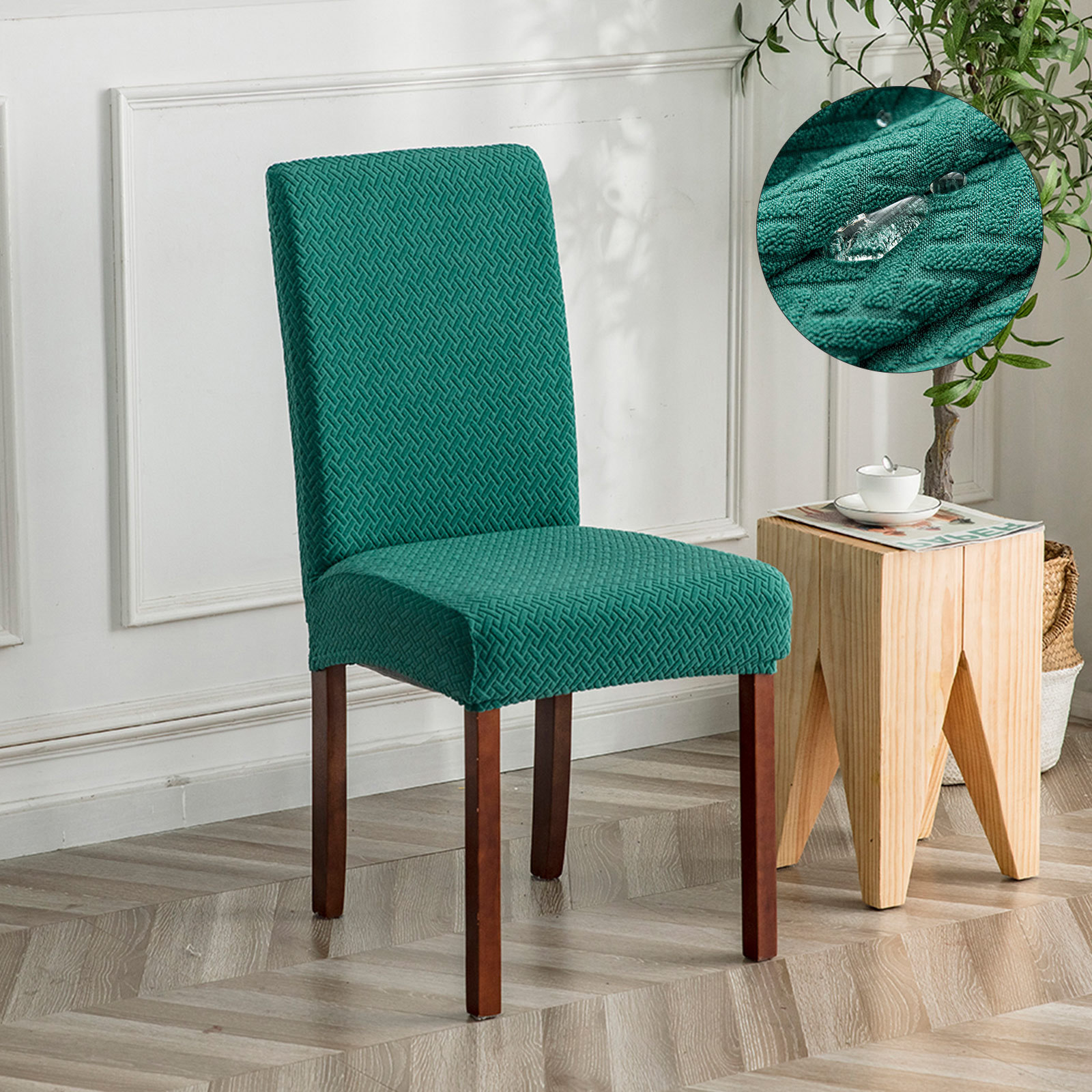 Picture of Long Lattice Waterproof Chair Cover T-Type Waterproof Chair Cover Waterproof Household Dust Cover