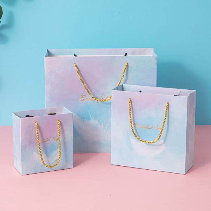 Dream Gift Bag Portable Paper Bag Ins Style Simple and Exquisite Paper Packaging Gift Bag for Birthday Holiday