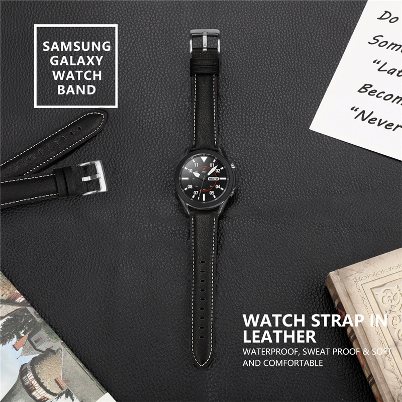 Picture of For Samsung GalaxyWatch 3 Huami GTRS Huawei GT2e Watch 20/22mm Original Leather Strap