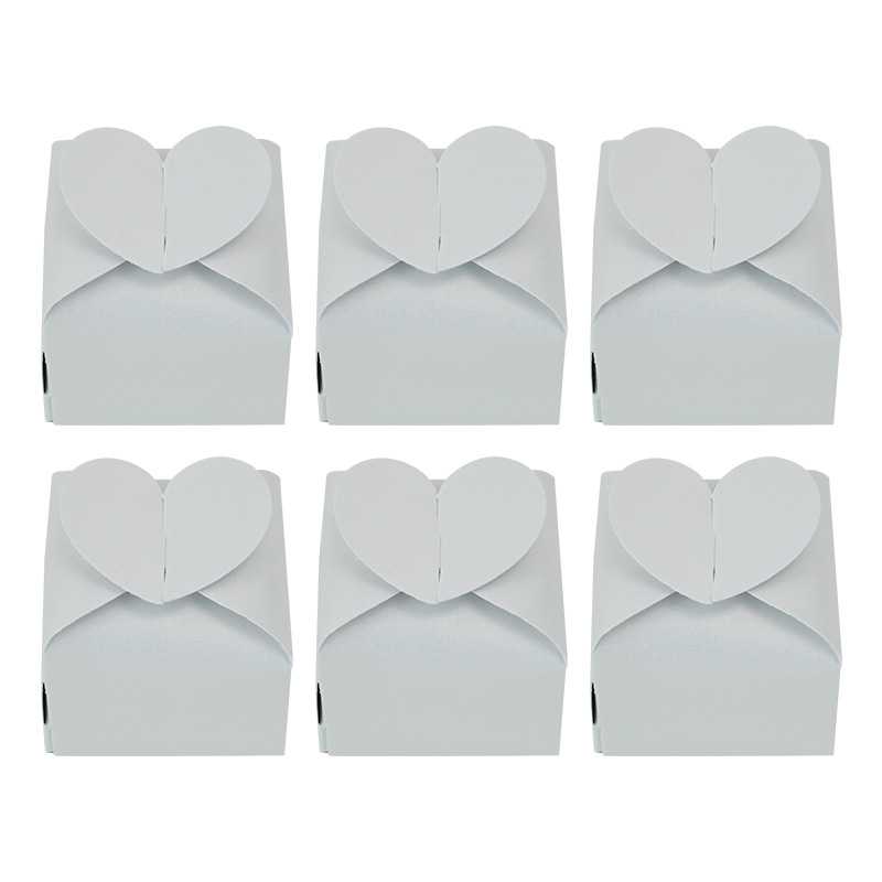 Picture of Cross-border new candy box creative love square candy box pearl paper heart-shaped packaging box wedding candy box wholesale