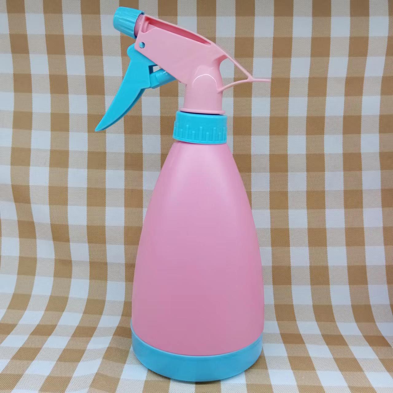 Manufacturer Supermarket Supply High-Looking Colorful Hand-Pressed Plastic Transparent Disinfection Spray Bottle Watering Flower Disinfection Spray Bottle Wholesale