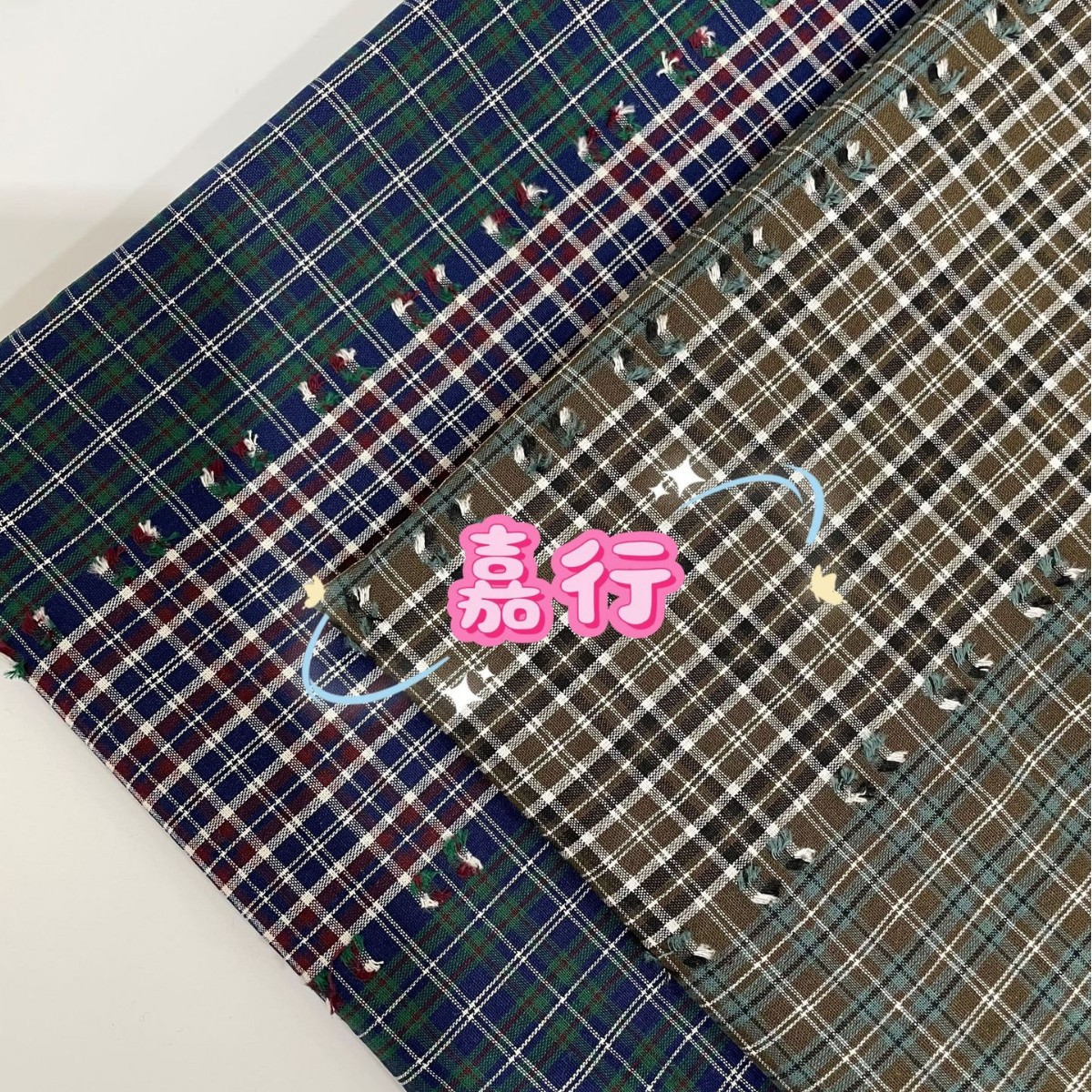 Cotton Yarn-Dyed Jacquard Cut Plaid Fabric Men's Clothing Women's Clothing Children's Clothing Plaid Retro Fabric Hat Accessories Fabric