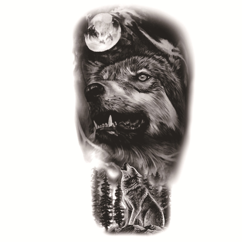 Picture of Small full arm flower arm bronzing glitter luminous painted tattoo stickers cross-border creative funny tattoo stickers manufacturers wholesale