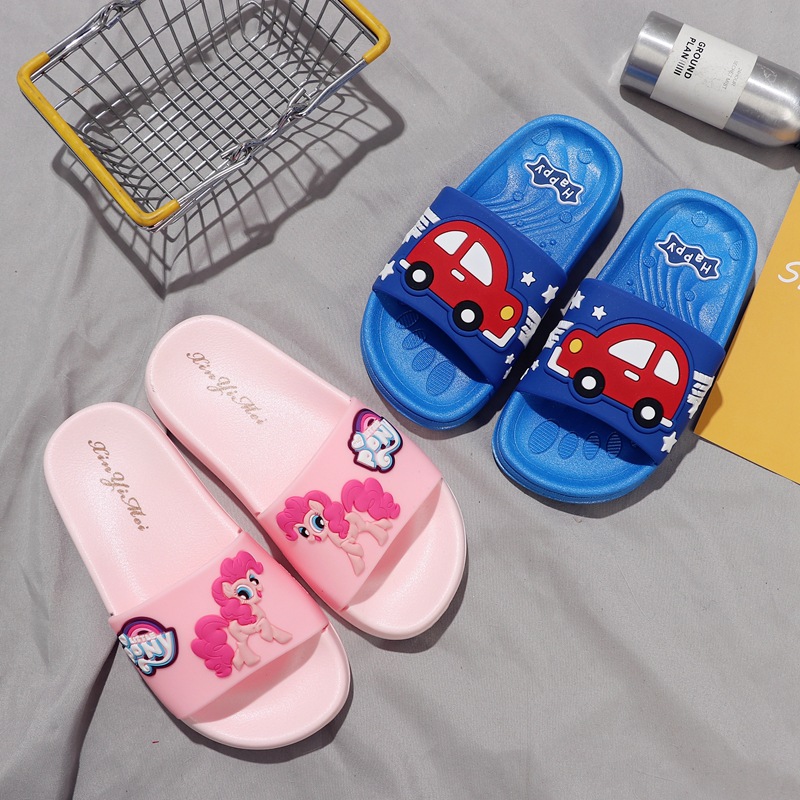 [70% discount] summer indoor and outdoor cute cartoon slippers children's bathroom bath non-slip parent-child slippers