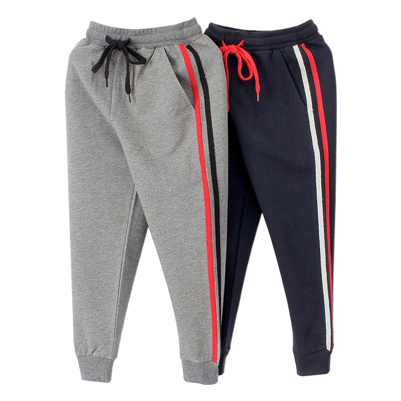 Children's Pants 2024 Spring and Autumn Korean New Arrival Boys' Anti-mosquito Pants Girls' Pure Cotton Contrast Casual Pants Children's Pants